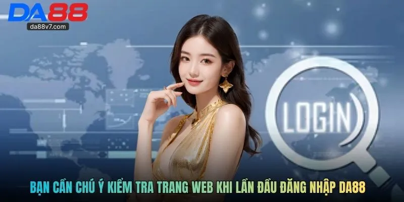 Bạn cần chú ý kiểm tra trang web khi lần đầu đăng nhập DA88